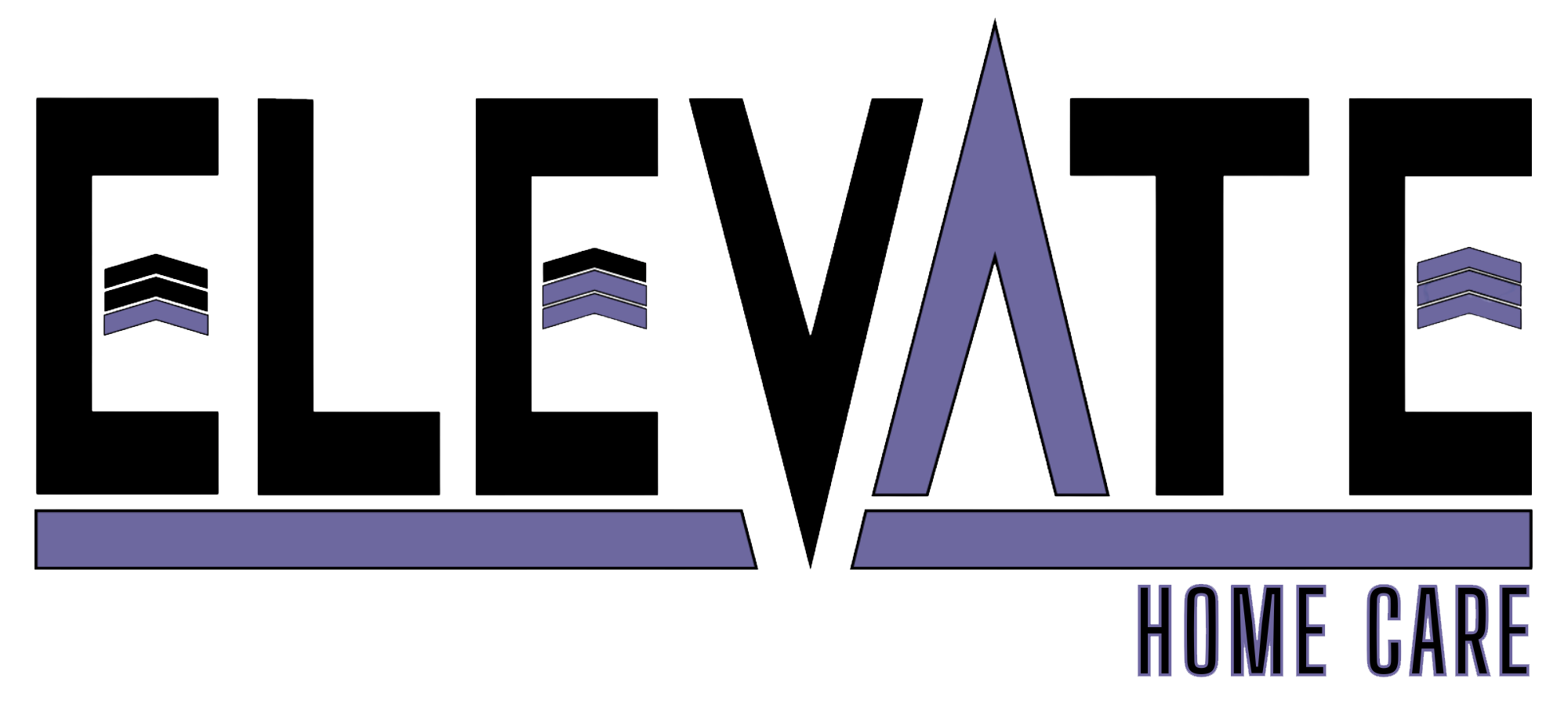 elevate home care purple logo